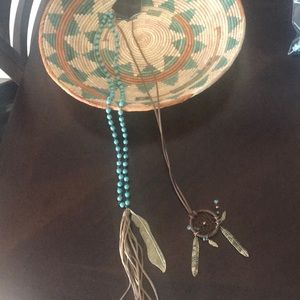 Two beautiful leather & feather necklaces